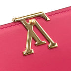 Louis Vuitton Portefeuille Capucines Compact Leather Pink Black Trifold Wallet — view 7