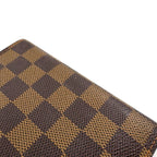 Louis Vuitton Agenda PM Damier Leather Brown Notebook Cover Gold — view 8