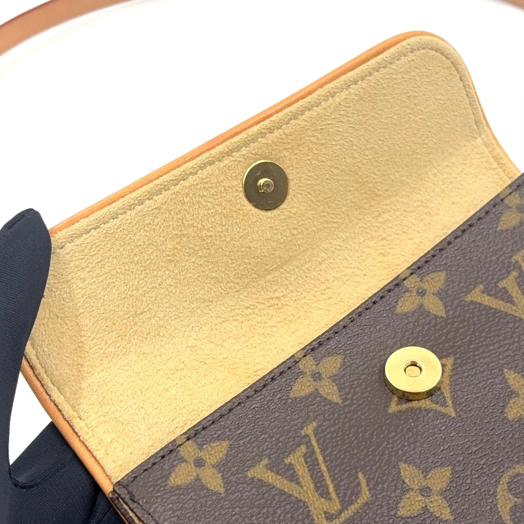 Louis Vuitton Pochette Florentine Monogram Strap XS Leather Brown Light — view 8