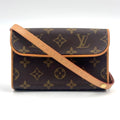 Louis Vuitton Pochette Florentine Monogram Strap XS Leather Brown Light