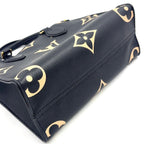 Louis Vuitton On The Go PM Bicolor Monogram Empreinte Leather Black Handbag Gold — view 8