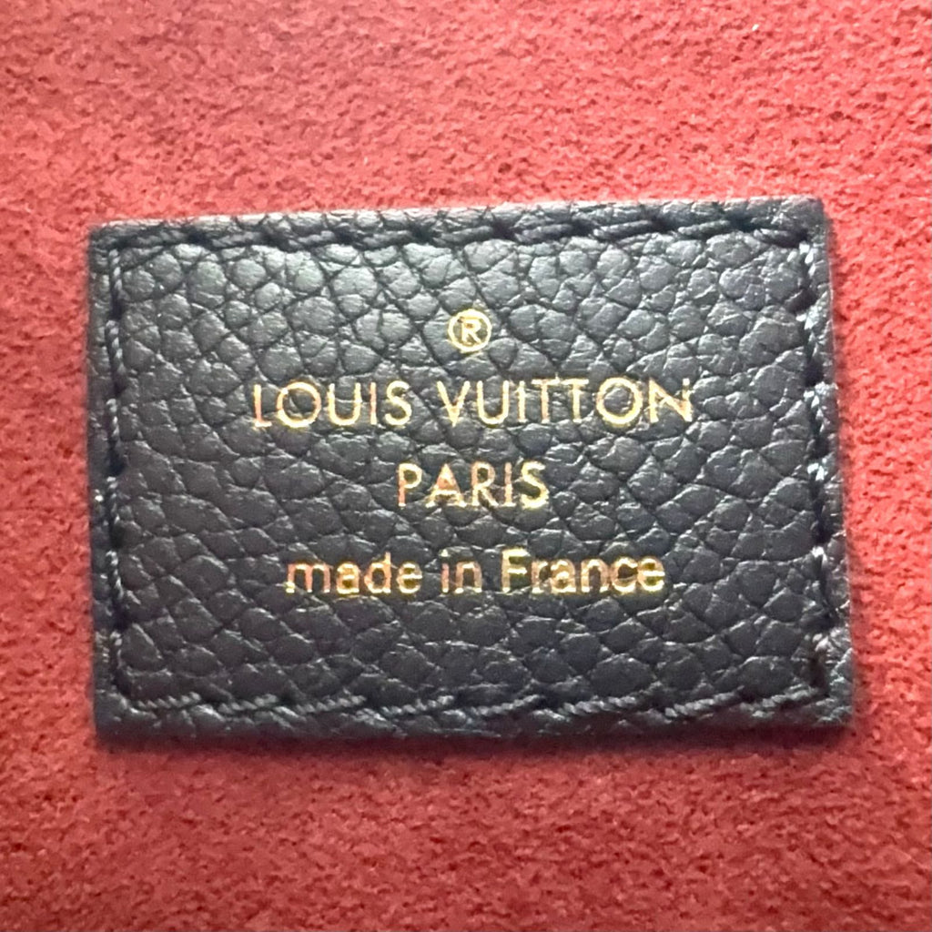 Louis Vuitton On The Go PM Bicolor Monogram Empreinte Leather Black Handbag Gold — view 4