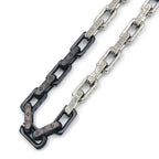 Louis Vuitton Collier Monogram Chain Metal Silver Black Necklace — view 2