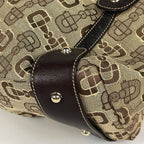 Gucci Handbag Horsebit Canvas Brown — view 3