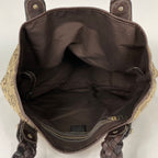 Gucci Handbag Horsebit Canvas Brown — view 8