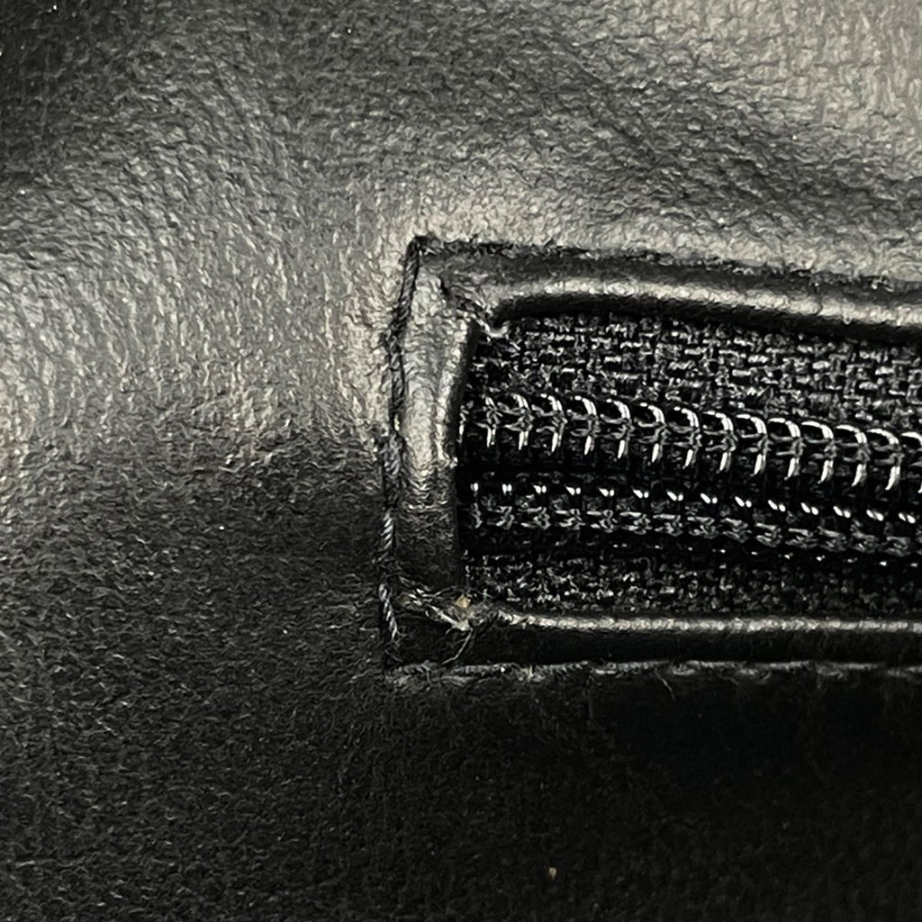 Chanel Boston Bag Quilted Leather Black White — view 8