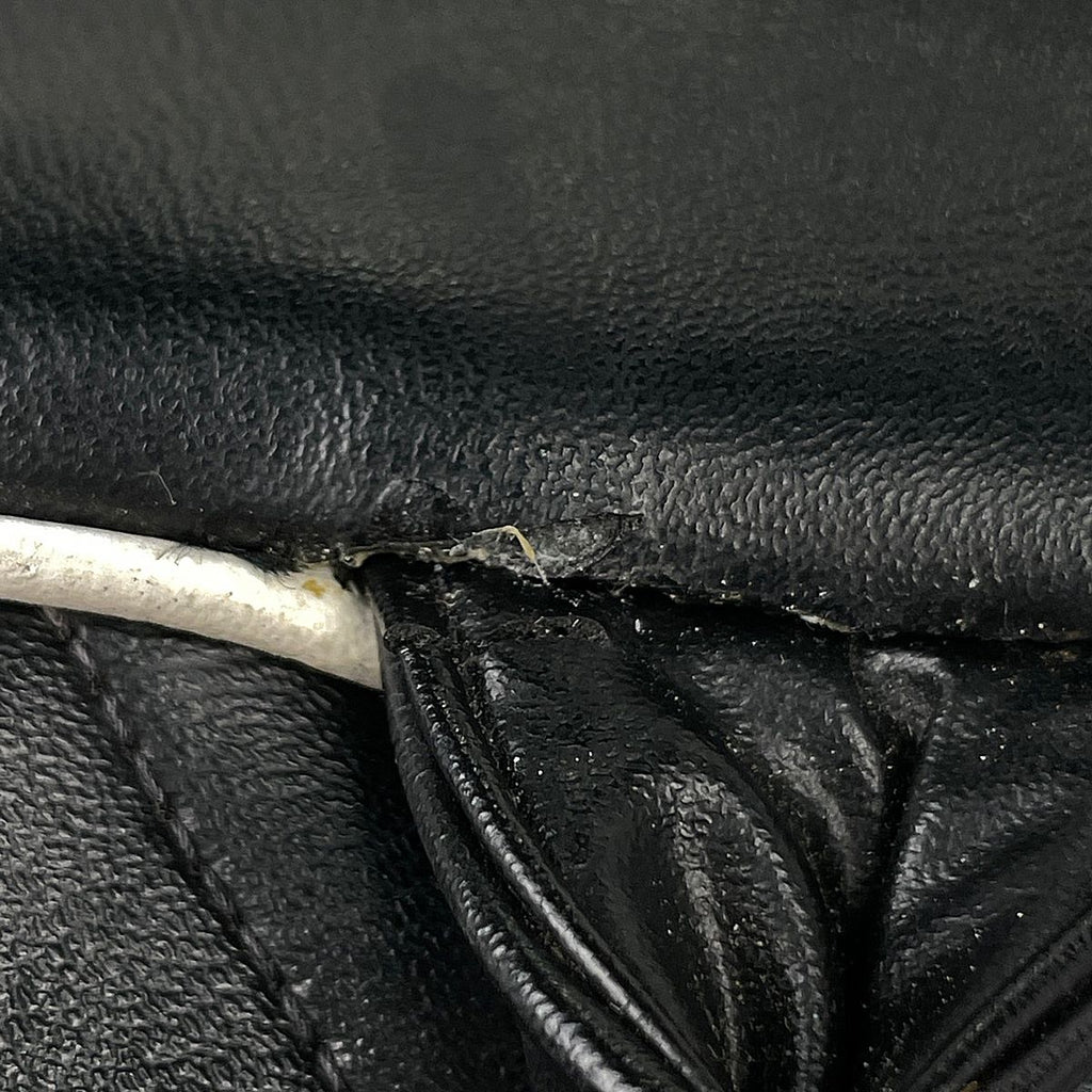 Chanel Boston Bag Quilted Leather Black White — view 5