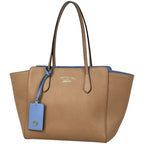 Gucci Tote Bag Swing Leather Beige