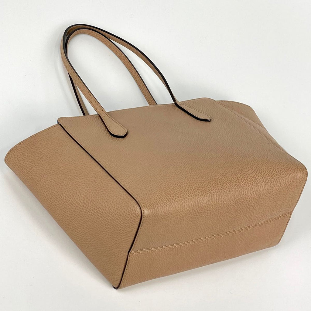 Gucci Tote Bag Swing Leather Beige — view 2