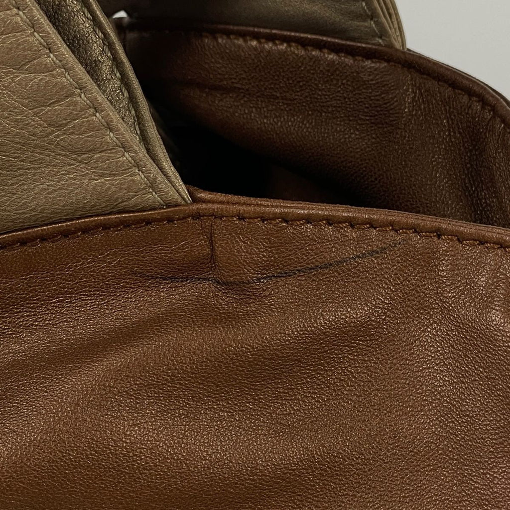 Loewe Nappa Aire Handbag Anagram Leather Gold — view 5