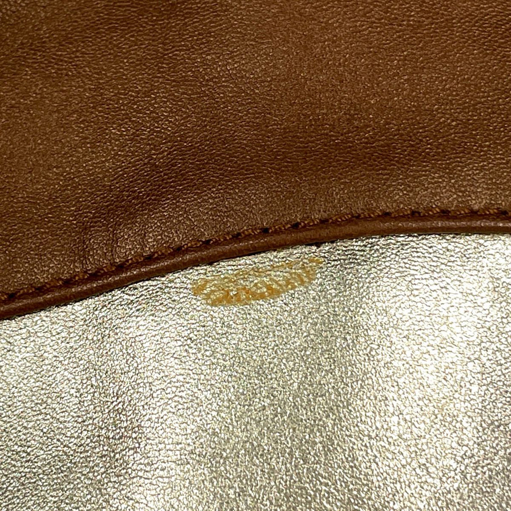Loewe Nappa Aire Handbag Anagram Leather Gold — view 4