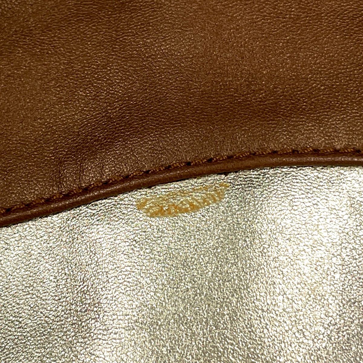 Loewe Nappa Aire Handbag Anagram Leather Gold — view 4