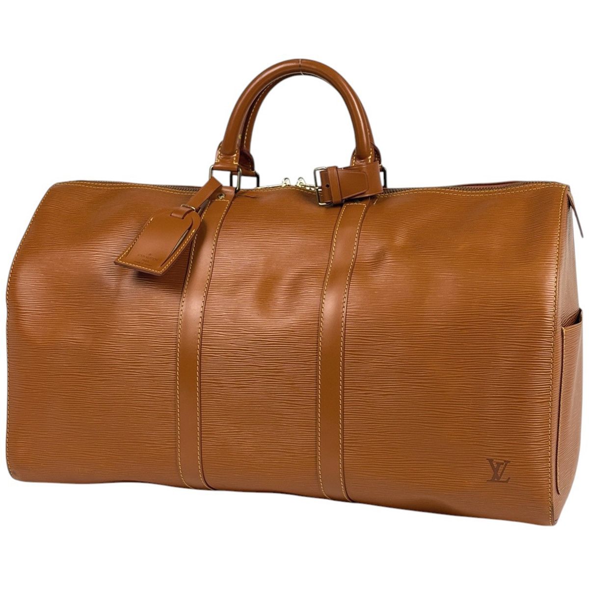 Louis Vuitton Keepall 50 Boston Bag Epi Cipango Gold