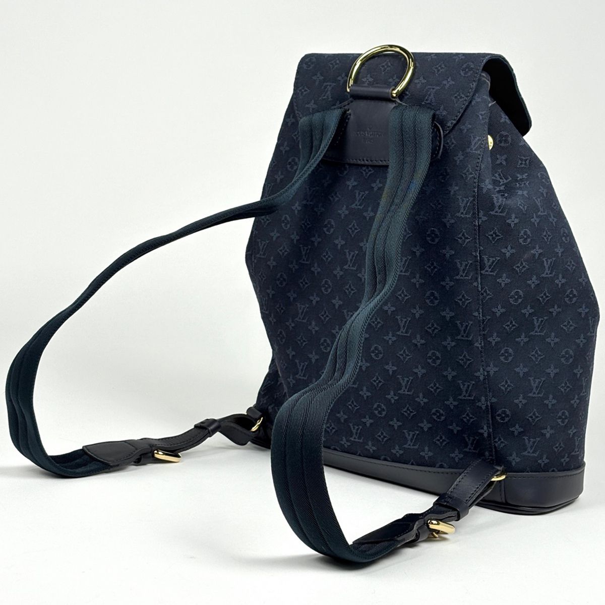 Louis Vuitton Montsouris GM Backpack Monogram Mini Blue — view 2