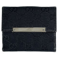 Gucci Bifold Wallet GG Pattern Canvas Black