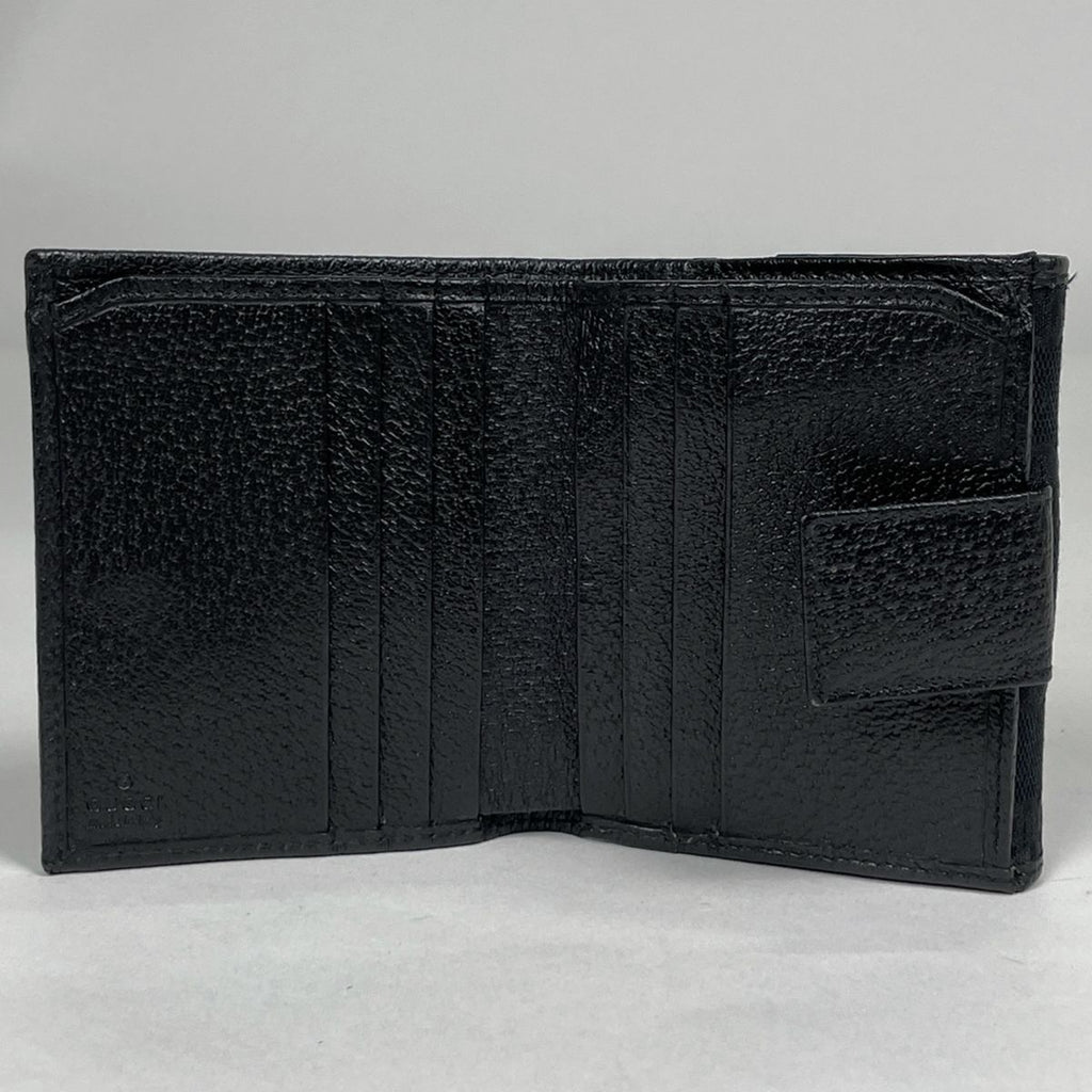 Gucci Bifold Wallet GG Pattern Canvas Black — view 7