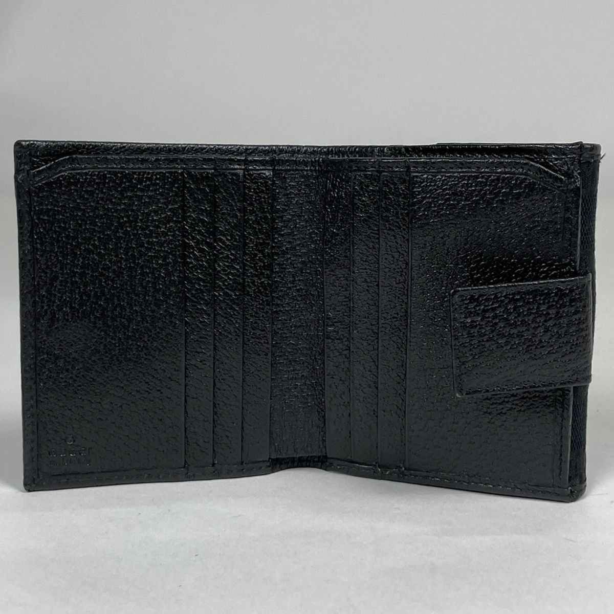 Gucci Bifold Wallet GG Pattern Canvas Black — view 7