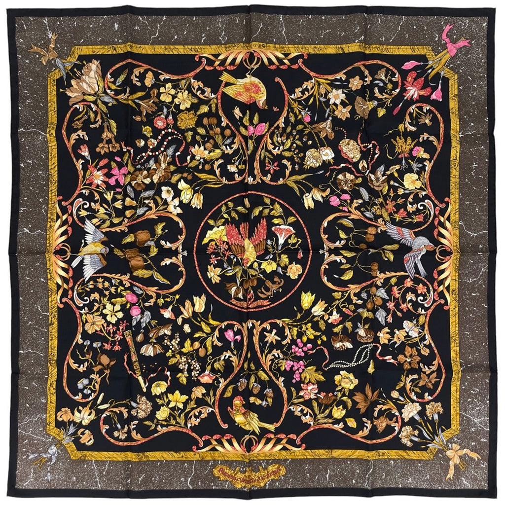 Hermes Carre 90 Pierres D'Orient Et D'Occident Scarf Stonework of the East