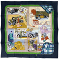 Hermes Carre 90 L Elegance Et le Confort en Automobile Scarf Comfort Silk Navy
