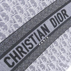 Dior Denim Oblique Book Tote Bag — view 4