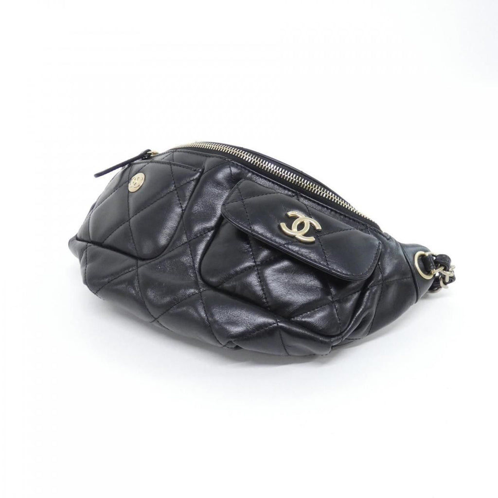 Chanel Waist Bag Belt Bag Black — view 3
