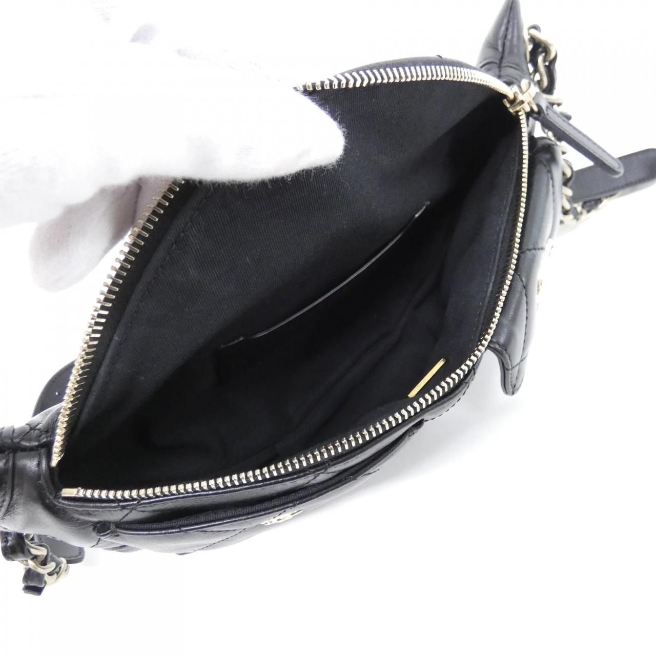 Chanel Waist Bag Belt Bag Black — view 8