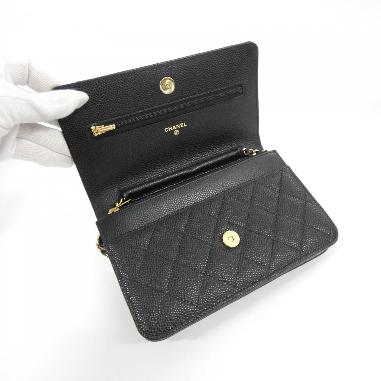 Chanel Timeless Classic Line Chain Wallet Shoulder Bag — view 6