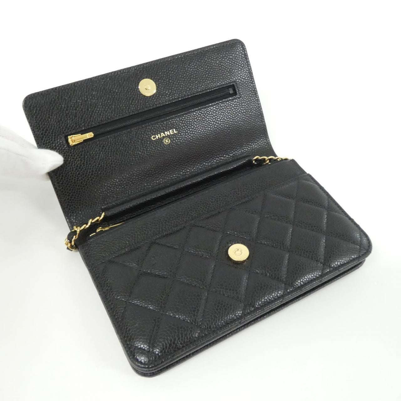 Chanel Timeless Classic Line Chain Wallet Shoulder Bag — view 7