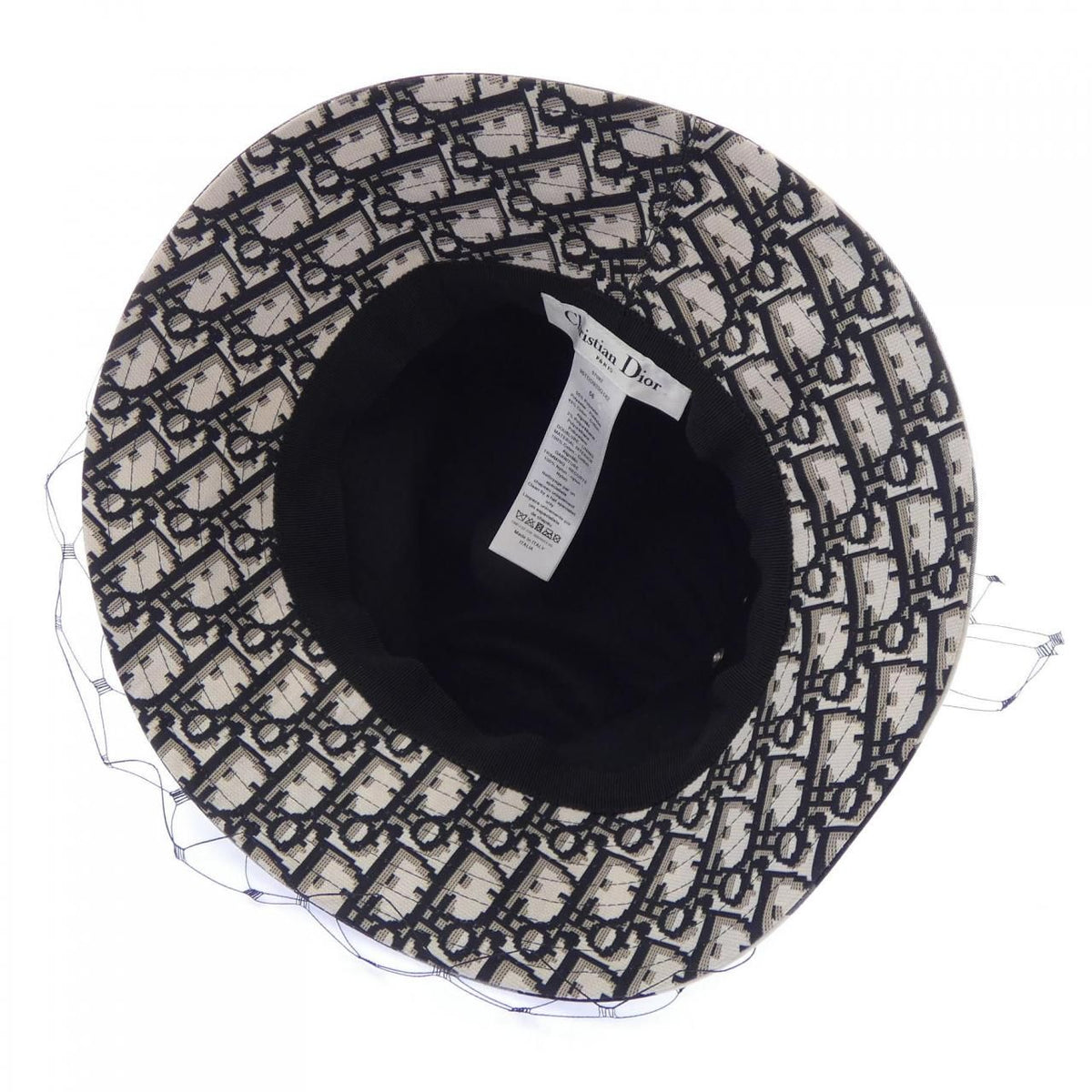 Dior Teddy-D Bob Hat Nylon Veil — view 5