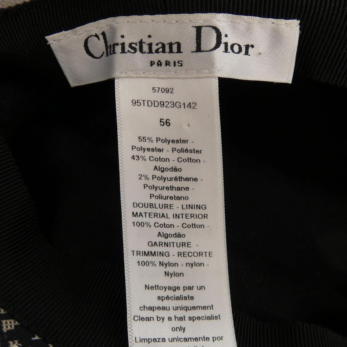 Dior Teddy-D Bob Hat Nylon Veil — view 3