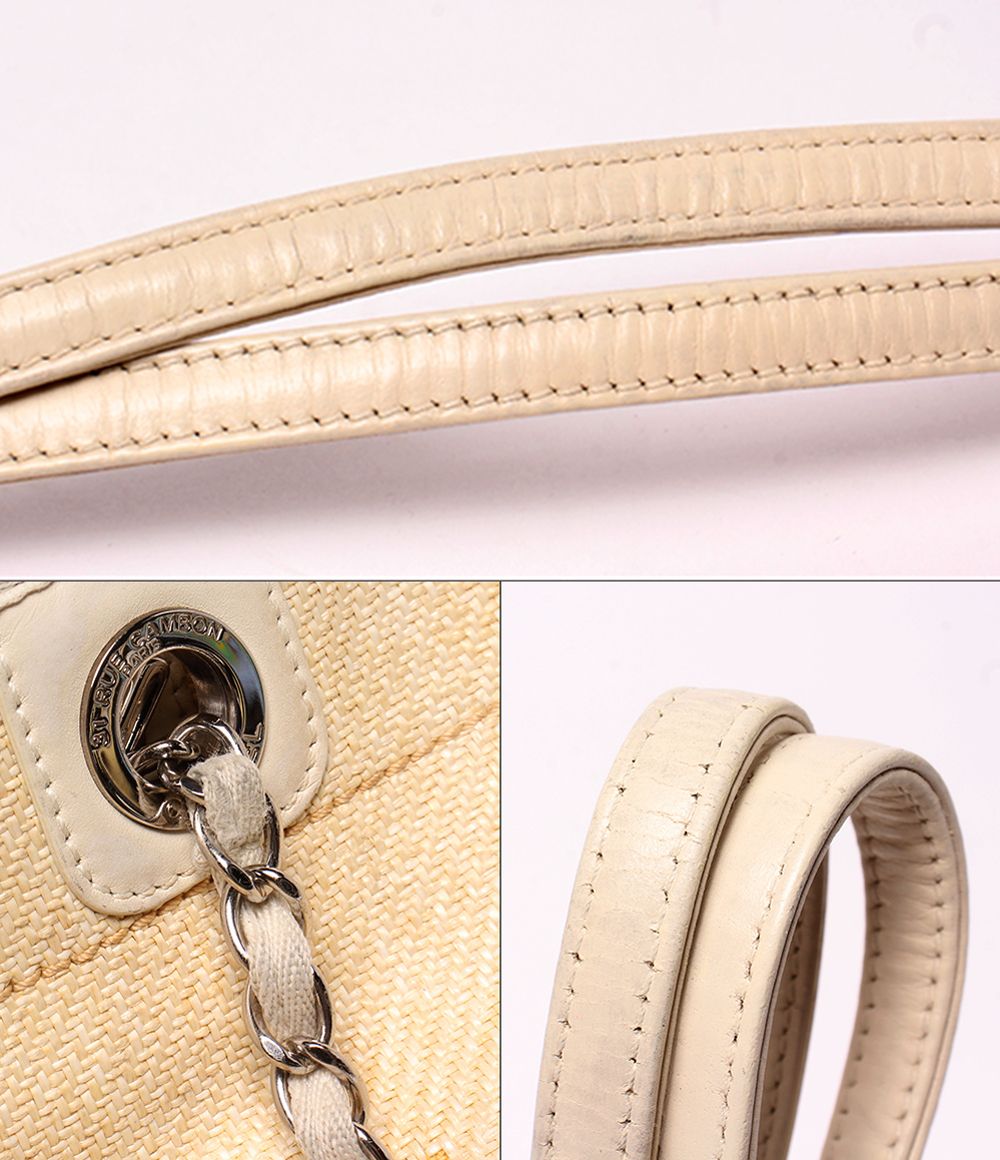 Chanel Chain Tote Shoulder Bag Silver 17 Deauville — view 7