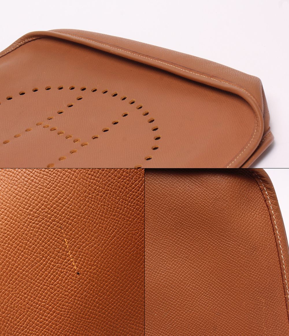 Hermes Shoulder Bag Crossbody Gold Evelyne I GM — view 8