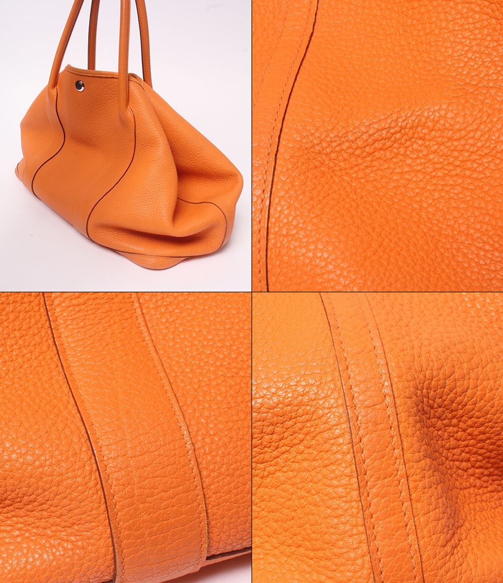 Hermes Tote Bag Silver Garden Party MM — view 8