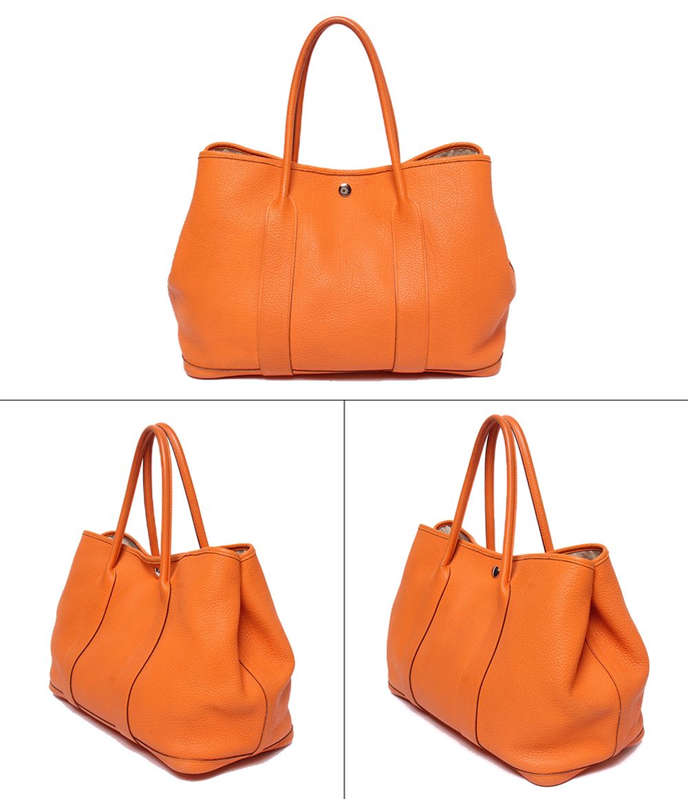 Hermes Tote Bag Silver Garden Party MM — view 2
