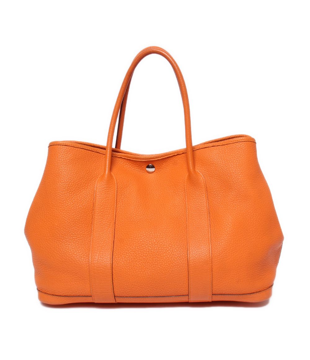 Hermes Tote Bag Silver Garden Party MM