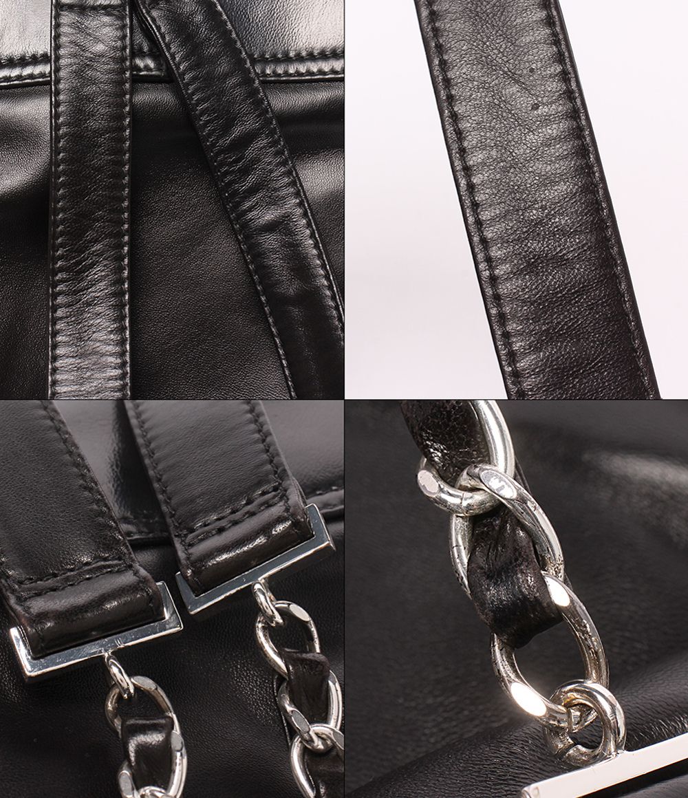 Chanel Backpack Mini Chain Silver — view 6