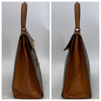 Celine Macadam Handbag Vintage Turnlock Brown — view 5