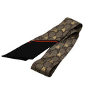 Gucci Scarf Silk GG Bee Neck Bow Gray Navy