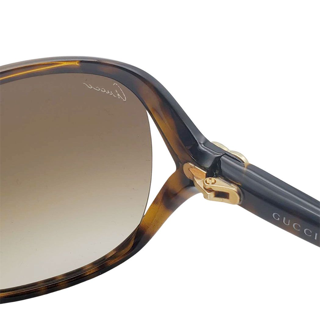 Gucci Sunglasses Lovely Brown S Tortoiseshell Pattern GG Eyewear — view 6