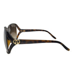 Gucci Sunglasses Lovely Brown S Tortoiseshell Pattern GG Eyewear — view 2