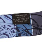Hermes Scarf Jungle Love Rainbow Twilly Silk Blue Animal Parakeet Jaguar — view 4
