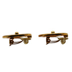 Chanel Earrings Gold Plated Large CC Logo 97 — view 5
