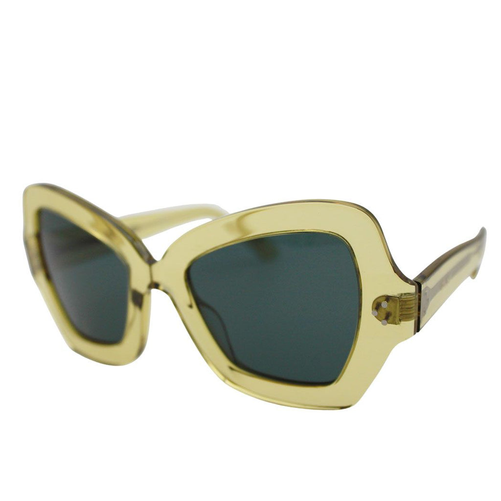 Celine Sunglasses Yellow Clear Skeleton Unique Eyewear