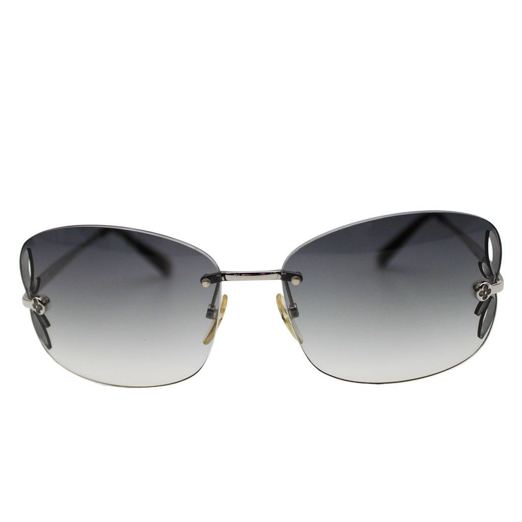 Louis Vuitton Sunglasses Metal Acetate Lily Teardrop Gray Adults Eyewear — view 2