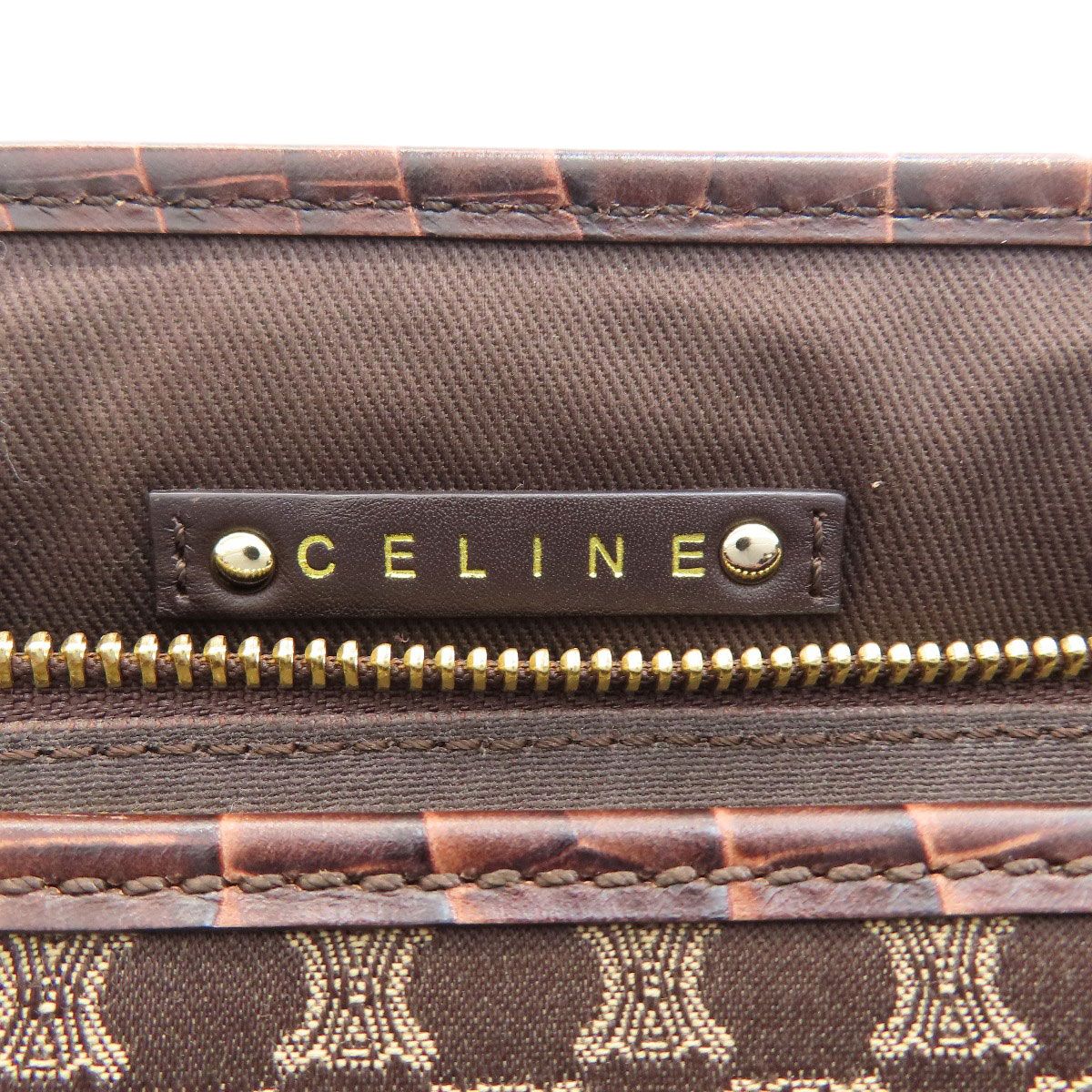 Celine Boogie Bag Handbag Brown — view 7