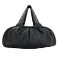 Chanel le Marais Bohler Mini Boston Quilted Silver Bag Calfskin