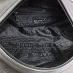 Chanel le Marais Bohler Mini Boston Quilted Silver Bag Calfskin — view 5