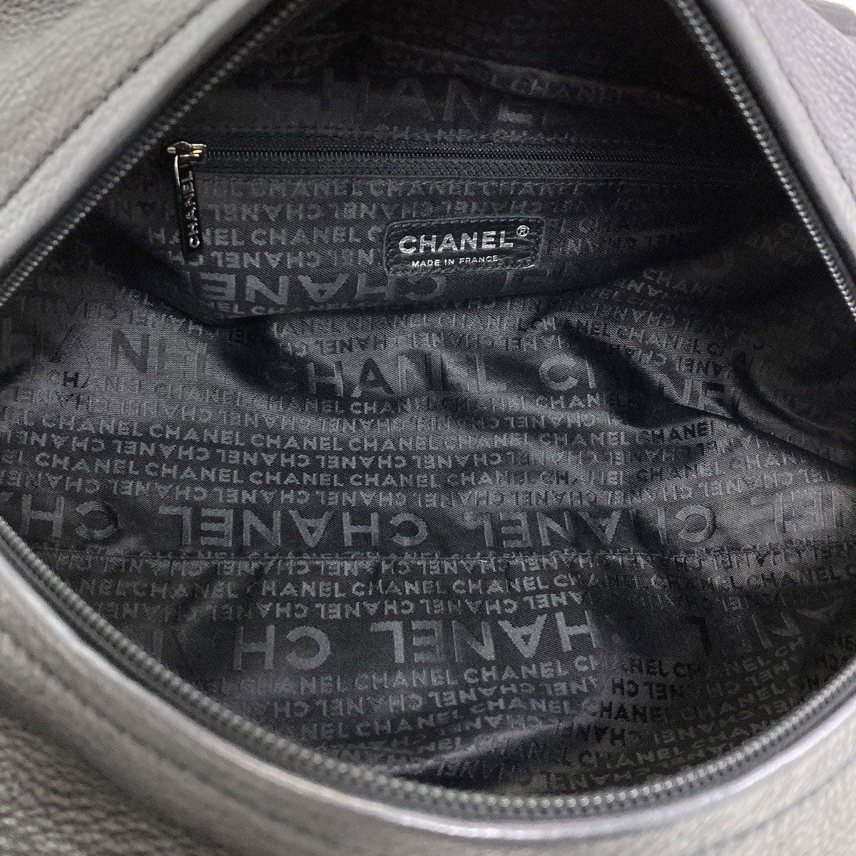 Chanel le Marais Bohler Mini Boston Quilted Silver Bag Calfskin — view 5