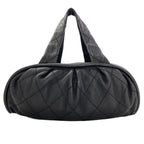 Chanel le Marais Bohler Mini Boston Quilted Silver Bag Calfskin — view 2