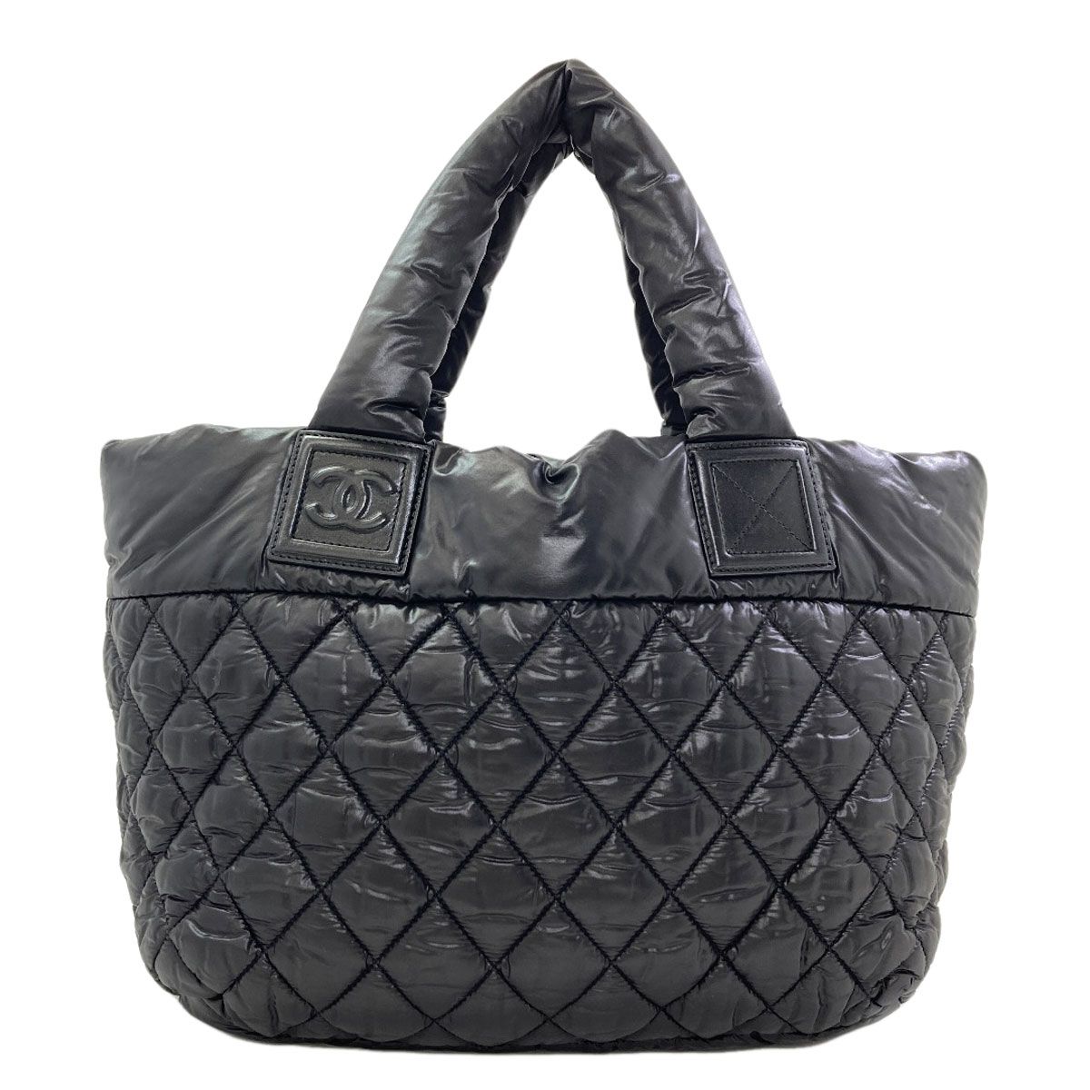 Chanel Cococoon PM Silver Handbag Nylon — view 2